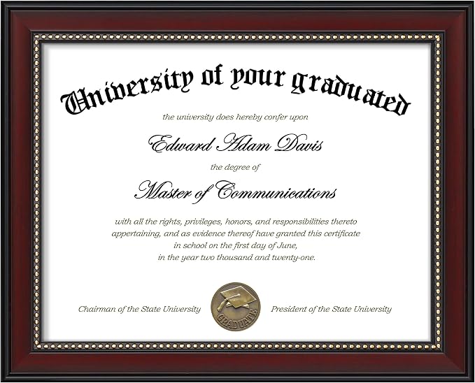 upsimples 8.5x11 Diploma Certificate Frame by upsimples