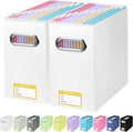 BALEINE File Organizer Box, Cardboard File Folder Organizer by BALEINE