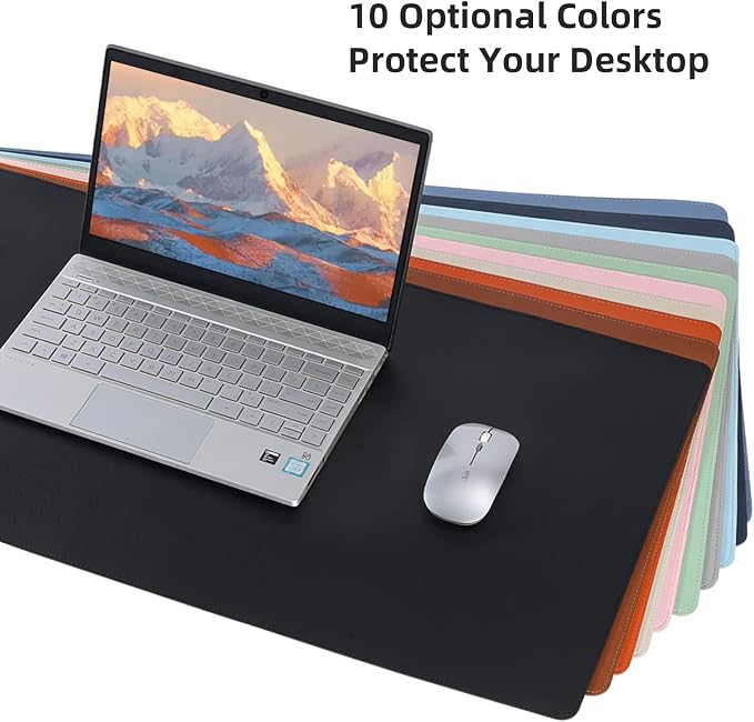 Leather Desk Pad, Wolaile 36x17 inch Large Mouse Pad, Waterproof Non-Slip - Image 7