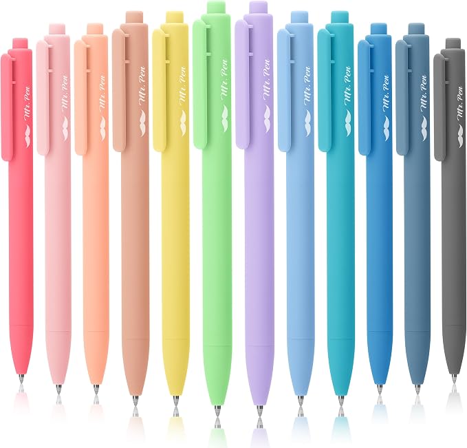 Mr. Pen- Retractable Gel Pens, 12 Pack, Pastel Barrels | Fine Point 0.7mm - Image 5