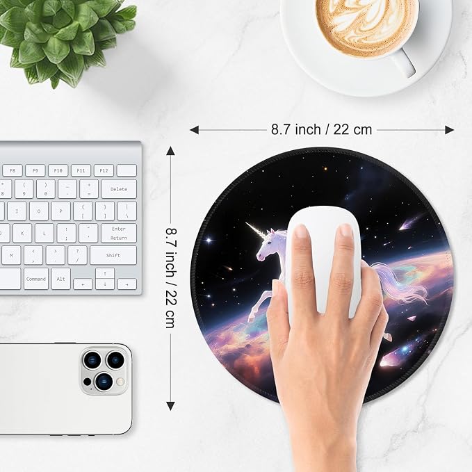 ITNRSIIET Mouse Pad Non-Slip Rubber Base Smooth Surface Stitched Edges - Image 3