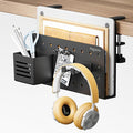 PEGZONE Desk Side Storage Organizer, No Drill Under Desk Laptop Holder by Pegzone