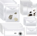 Vmiapxo 40 Pack Stamp and Die Storage Pockets, Reusable Small Plastic Envelopes by Vmiapxo