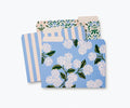 RIFLE PAPER CO. Hydrangea Assorted File Folder Set, Stay Organized by RiflePaperCo
