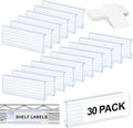 30 Pcs Label Holder Shelf Labels, Wire Shelf Label Holder by collwait