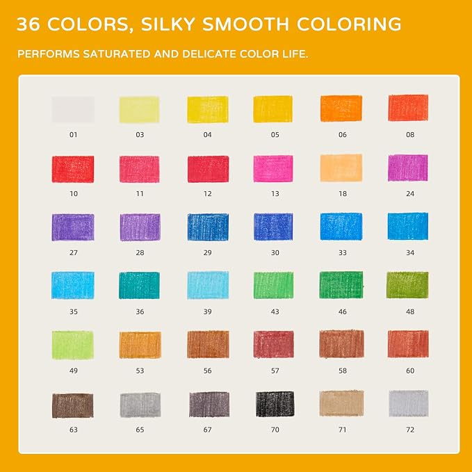 Kaco KALOR 36 Premium Color Mechanical Pencil Set, Refillable Soft Lead Cores - Image 3