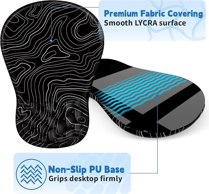 YIWEI Ergonomic Mouse Pad with Wrist Rest - Image 5