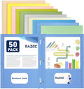 Two Pocket Folders, RAZCC 50 Pack Two Pocket Folders by RAZCC
