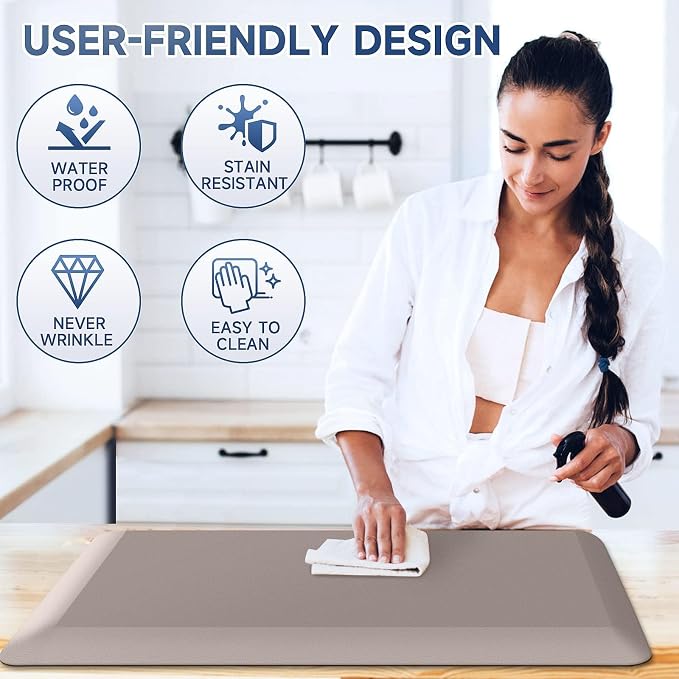 4/5 Inch Thick Kitchen Mats for Floor, StepRite Kitchen Rug for Standing Desk - Image 5