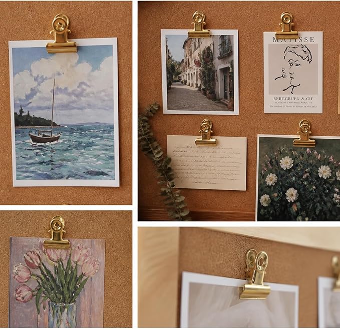 20PCs Golden Push Pins Clips Thumb Tacks - Image 3