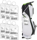 6 Pack Extra Large Golf Luggage Tag 9" x 6" Travel Luggage Bag Tag Plastic by Fowecelt