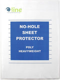 C-Line Top Loading Heavyweight Poly No-Hole Sheet Protectors, 8.5 x 11 Inches by C-Line