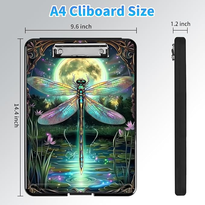 Clipboard with Storage, A4 High Capacity Clip Boards 14.4 x 9.6, Heavy Duty - Image 2