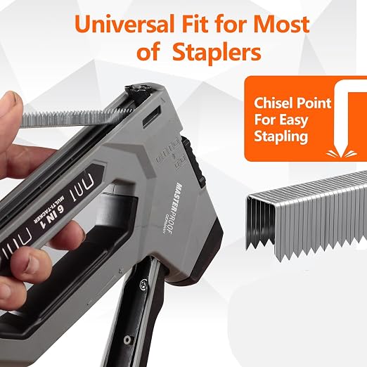 Heavy Duty T50 5/16- inch Length Staples 1890-Count, 3/8 Crown 20 Gauge Beveled - Image 3
