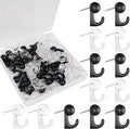 Push Pin Hooks - 50 Pieces Cork Board Hooks, Push Pins by Aitikili