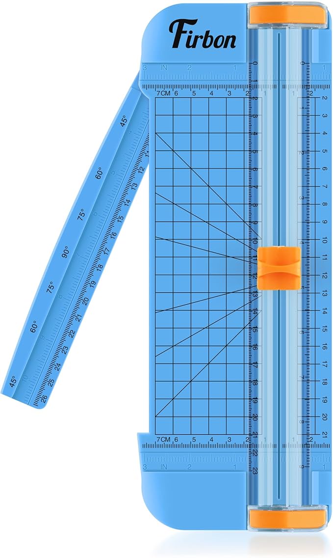 Firbon Blue A5 Paper Cutter, Straight Small Paper Trimmer by Firbon