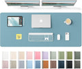 YSAGi Leather Desk Protector, Office Mat, Large Mouse Mat, Non-Slip PU Leather by YSAGi