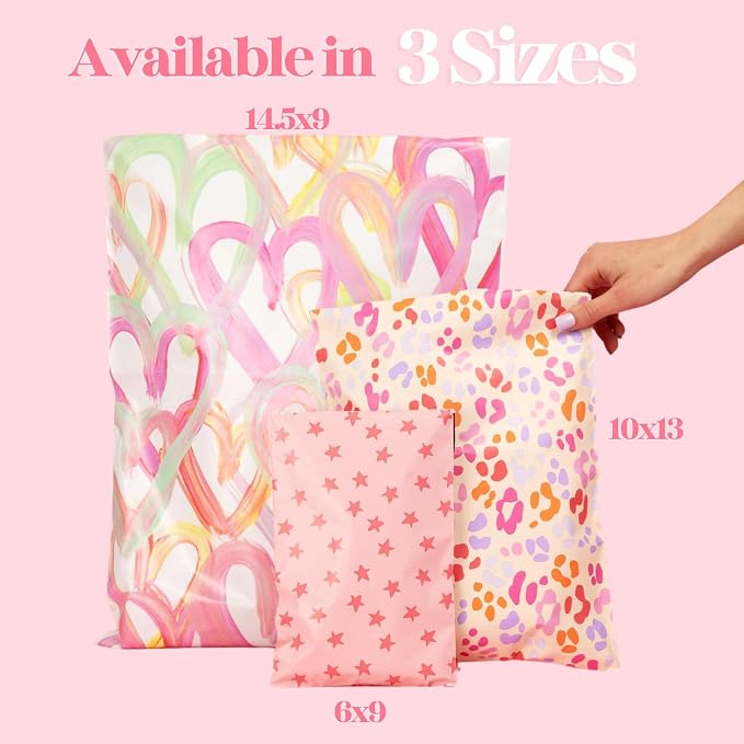 Pretty Package Store Poly Mailer 14.5x19, Preppy Leopard, 100 Pack | Heavy Duty - Image 8