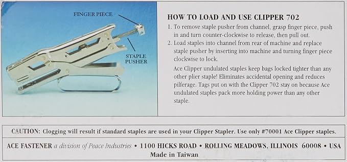 ACE07020 - Advantus Ace Chrome Clipper Stapler - Image 3