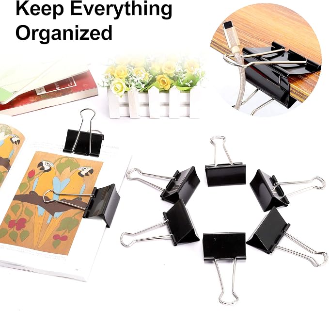 Ufmarine Extra Large Binder Clips 2.4 Inch Length, Jumbo Binder Clips - Image 5