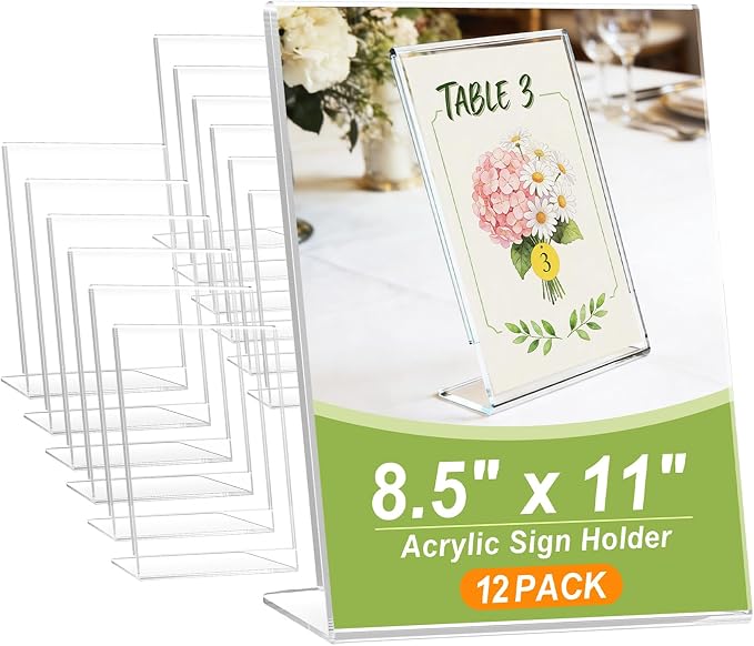 Acrylic Sign Stand Holder by SVOPY