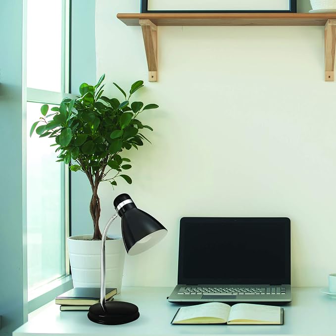 Newhouse Lighting NHDK-OX-BK Oxford Black Metal Flexible Classic Desk or Table - Image 4