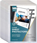 Sheet Protectors, Top Loading Plastic Sleeves 8.5 x 11 inch by EXTRIC