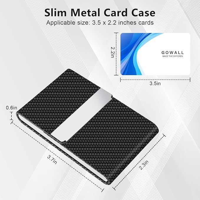 Black Carbon Business Card Holder - Image 5