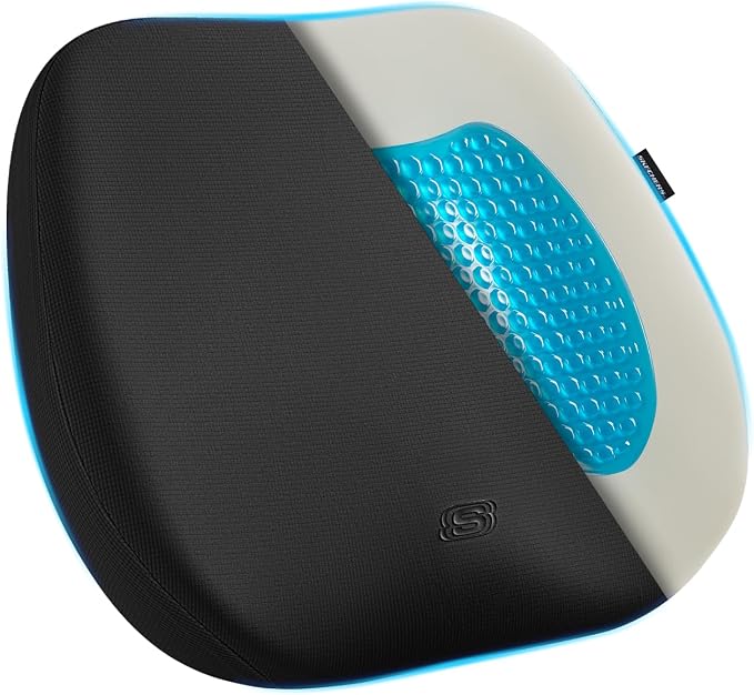 Skechers Seat Cushion Premium Gel & Memory Foam-Office Chair Cushion by Unknown