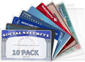 10 Pack Social Security Card Protector Medicare New Credit Card Holder by UEHSNI