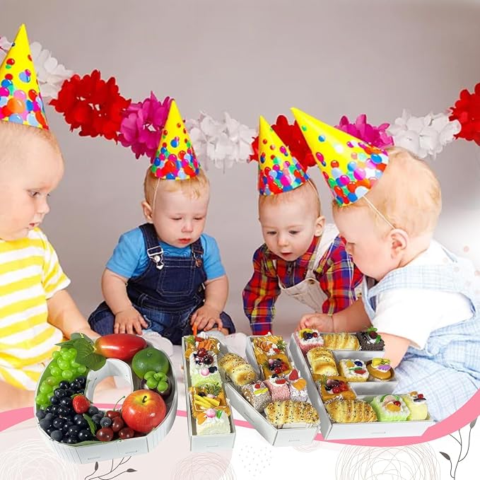 12'' Fillable DIY Tray Food Box, 1st Birthday Baby Gift Party Dessert Table - Image 4