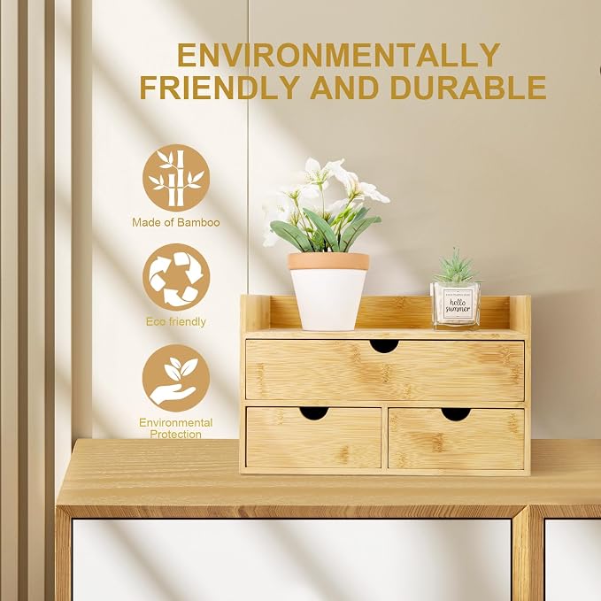Charmewooden Bamboo Desk Organizer - Image 4