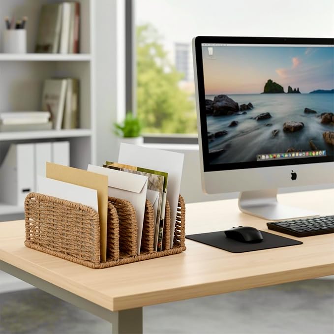 Desk Mail Organizer Large Capacity Mail Holder - Image 5