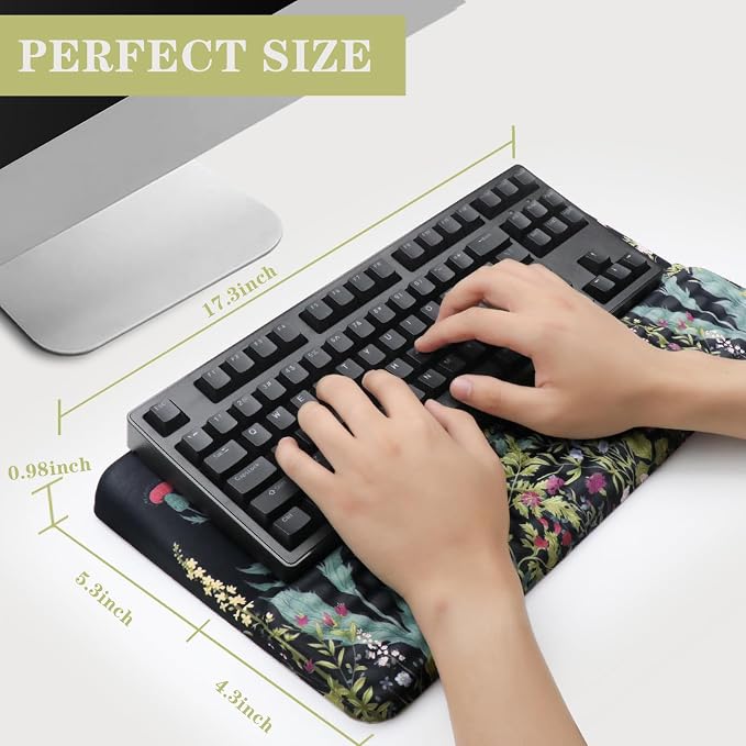 Ergonomic Keyboard Stand with Wrist Rest, Computer Wrist Support Pad, Tilted - Image 6