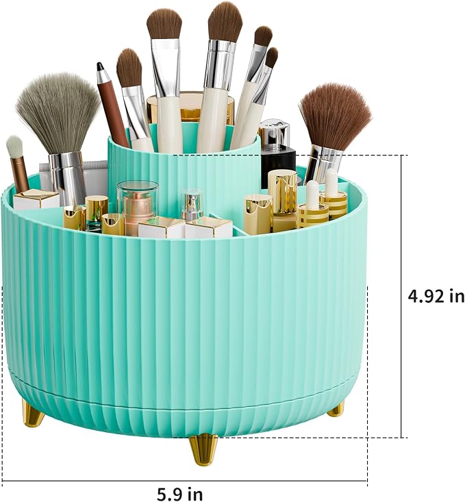 fanado 360° Rotate Makeup Brush Holder Organizer, Makeup Organizers Countertop - Image 4
