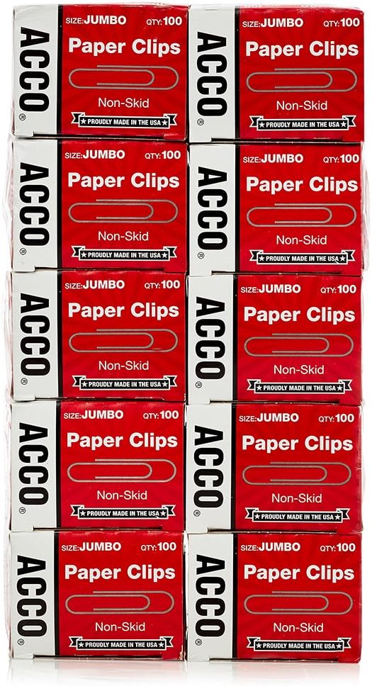 ACCO Paper Clips, 20 Boxes - Image 2