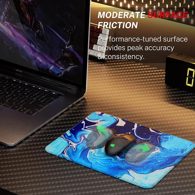 MROCO Essential Office & Gaming Mouse Pad, 8.5 x 11 Inch, Functional Pattern - Image 2