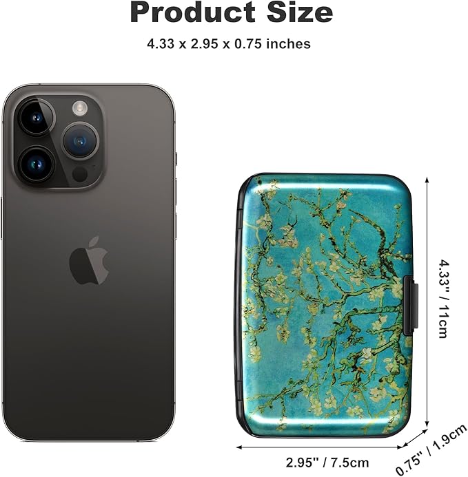 ELFISH Mini RFID Aluminum Wallet Credit Cards Holder Business Card Case Metal - Image 4