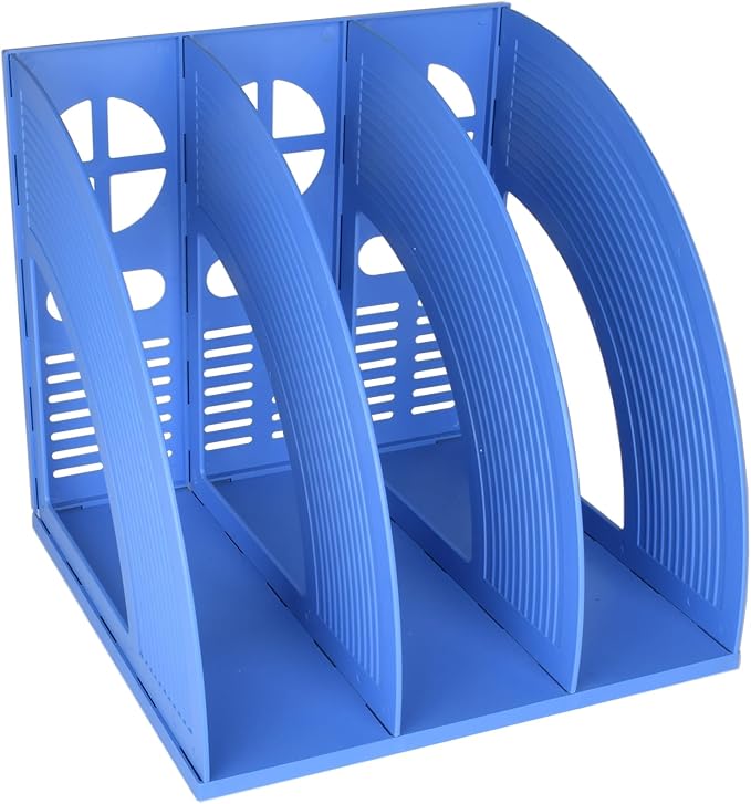 SAYEEC Magazine File Holder Desk Binder Holder Plastic File Sorter Folder by SAYEEC