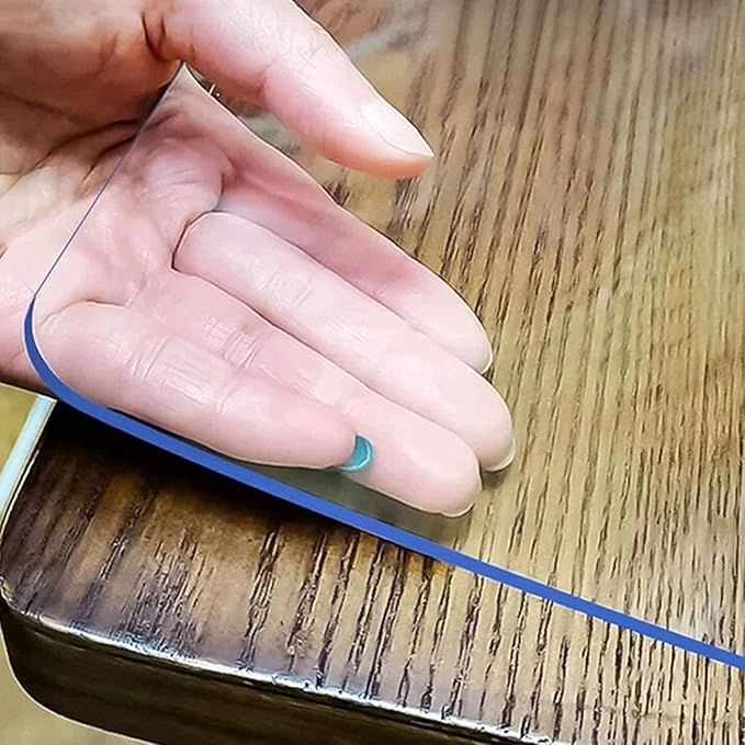 LovePads Clear Desk Mat 16 x 63 Inch, 1.5mm Thick Clear Table Protector by LovePads