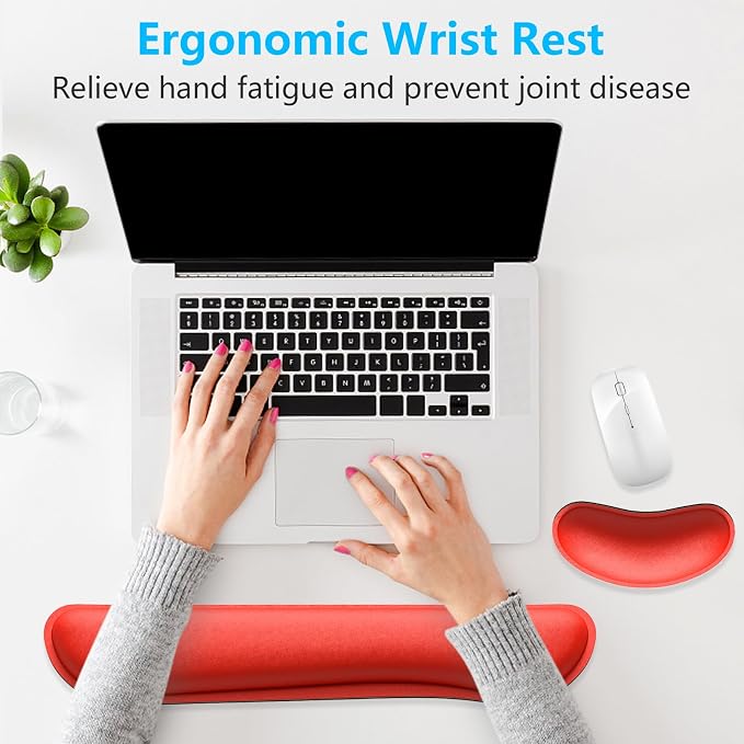 Dapesuom Enlarge Keyboard Wrist Rest, Memory Foam Wrist Cushion - Image 6