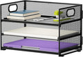 Marbrasse 3 Tier Paper Organizer Letter Tray, Mesh File Organizer by Marbrasse