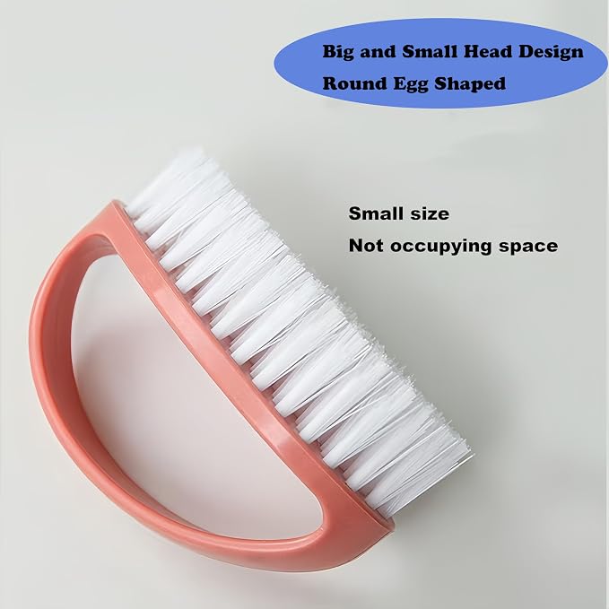 2 Pack Scrubbing Brushes for Cleaning, Heavy Duty Scrub Brush Nylon Stiff - Image 3