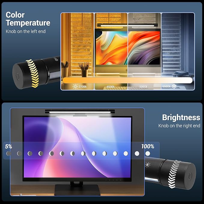 PROSmart Monitor Light Bar, Computer Monitor Lamp, 250LM No Glare Eye-Care LED - Image 6