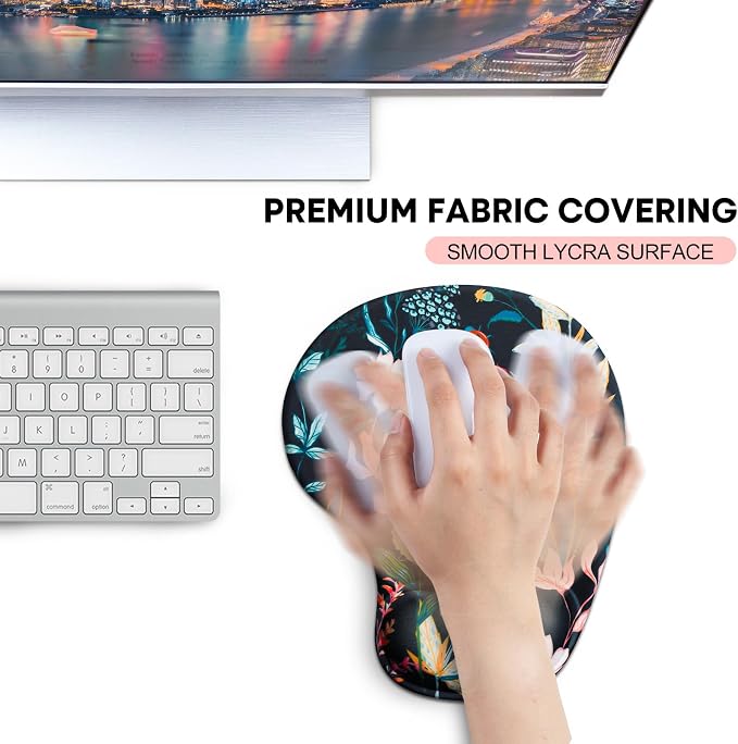 JIKIOU Mouse Pad, 2 Pack Ergonomic Mouse Pads - Image 6