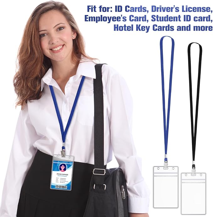 Marspark 200 Pcs ID Badge Holder - Image 3