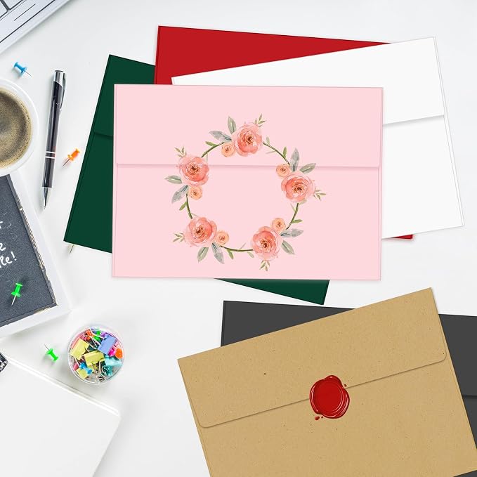 100 Packs 5x7 Kraft Envelopes, A7 Envelopes - Image 7