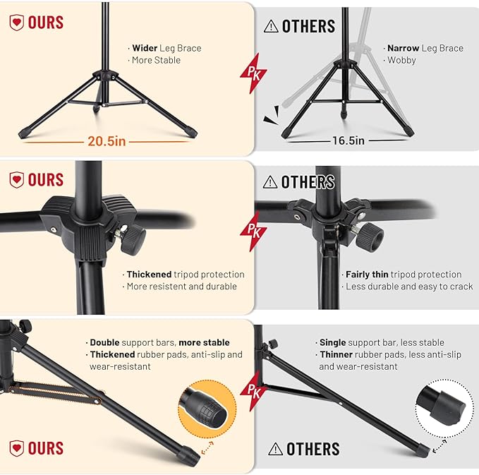 CAHAYA Portable Sheet Music Stand: Dual Use Desktop Book Holder Folding - Image 4