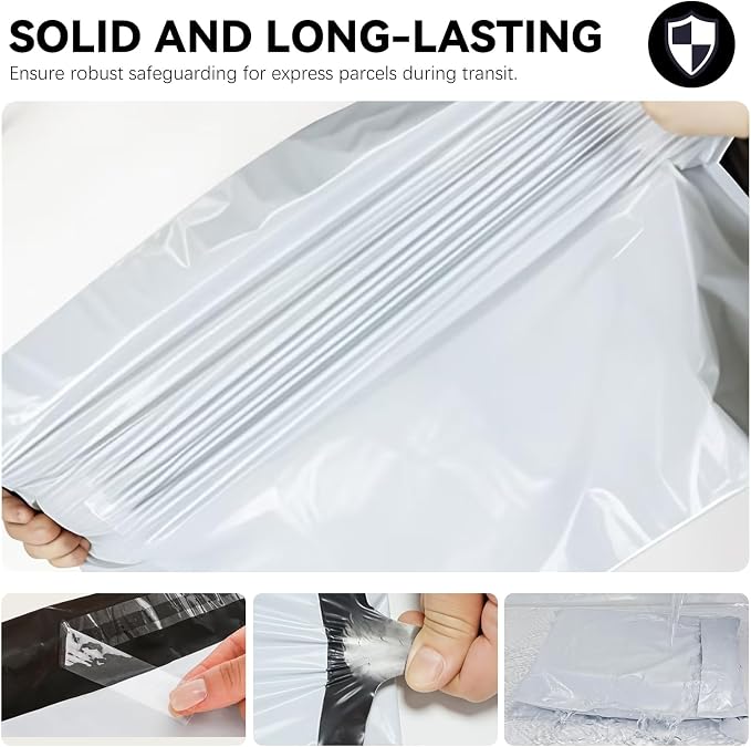 24"x24" Poly Mailers，White Shipping and Envelope Bags Pack of 200 - Image 3