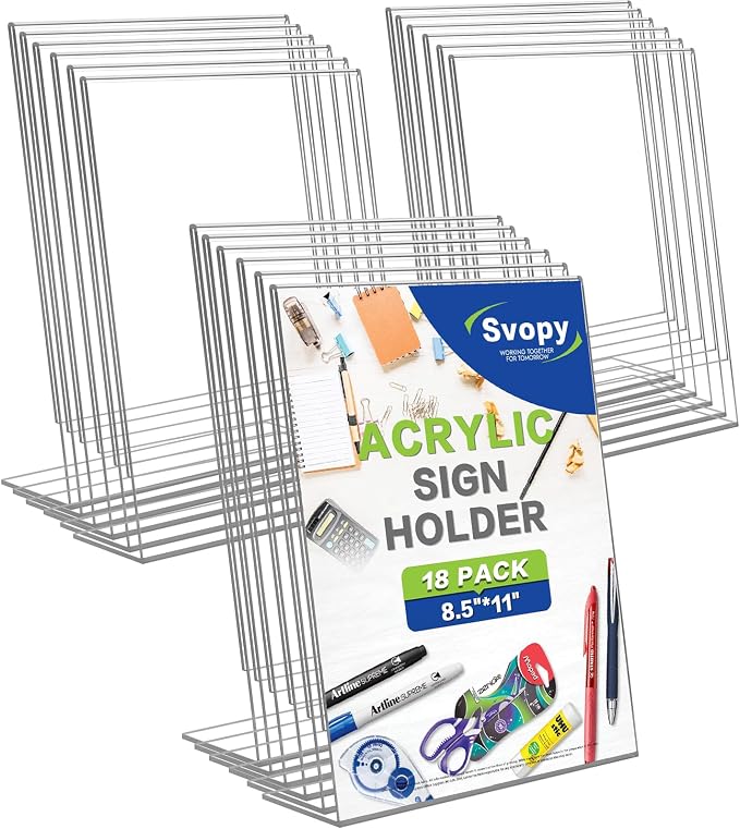 Acrylic Sign Stand Holders by SVOPY